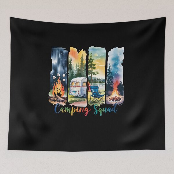 Item preview, Camping Squad Retro Summer Outdoor Lover Adventure Camping designed and sold by diyoor.