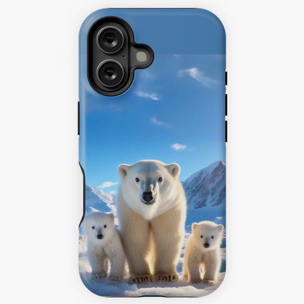 Vista previa del artículo con la obra «Familia del oso polar», diseñado y vendido por FineArtsPro.