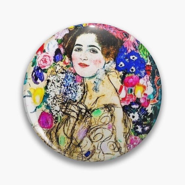 Item preview, Gustav Klimt's Portrait of Maria Munk (1917-1918) famous painting. made more vibrant. designed and sold by CristalleLisa.
