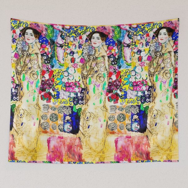 Item preview, Gustav Klimt's Portrait of Maria Munk (1917-1918) famous painting. made more vibrant. designed and sold by CristalleLisa.