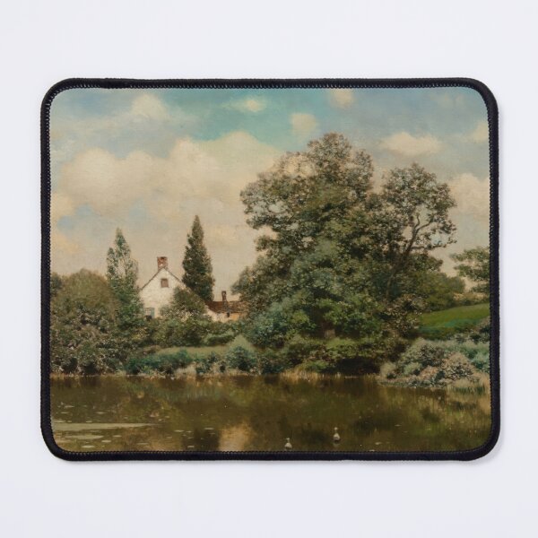 Item preview, Afternoon at the Pond - Henry Pember Smith (American, 1854-1907). Oil on canvas designed and sold by The Nouveau Chateau.