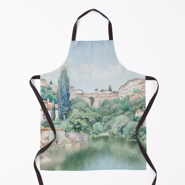 Item preview, Spanish Villa - HENRY PEMBER SMITH (American, 1854-1907). Watercolor on paper designed and sold by The Nouveau Chateau.
