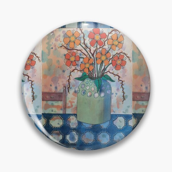 Item preview, Dotty flowerpot still life designed and sold by AnnieAlive61.