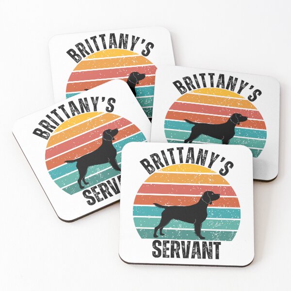 Item preview, Brittany’s Servant – Vintage Sunset Silhouette Dog Lover Design designed and sold by Fredster1966.