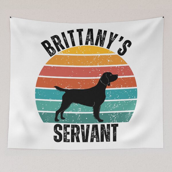 Item preview, Brittany’s Servant – Vintage Sunset Silhouette Dog Lover Design designed and sold by Fredster1966.