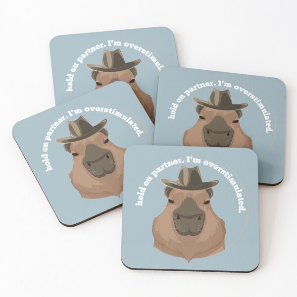 Item preview, Overstimulated Cowboy Capybara designed and sold by AlyCastelluccio.