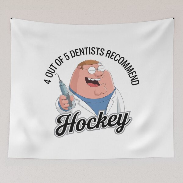 Item preview, dentist recommends, hockey, dentist, dental, funnyfits70, Humor, Funny, retro, vintages, funny quotes, animal humor, designed and sold by FunnyFits70.