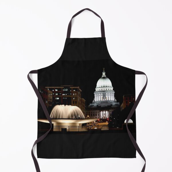 Item preview, Wisconsin State Capitol building at night designed and sold by Maryna Gumenyuk.