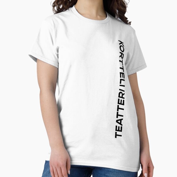 Kortteliteatteri_pysty_mustavalko Classic T-Shirt