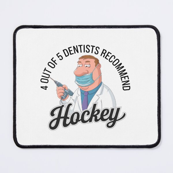 Item preview, dentist recommends, hockey, dentist, dental, funnyfits70, Humor, Funny, retro, vintages, funny quotes, animal humor, designed and sold by FunnyFits70.