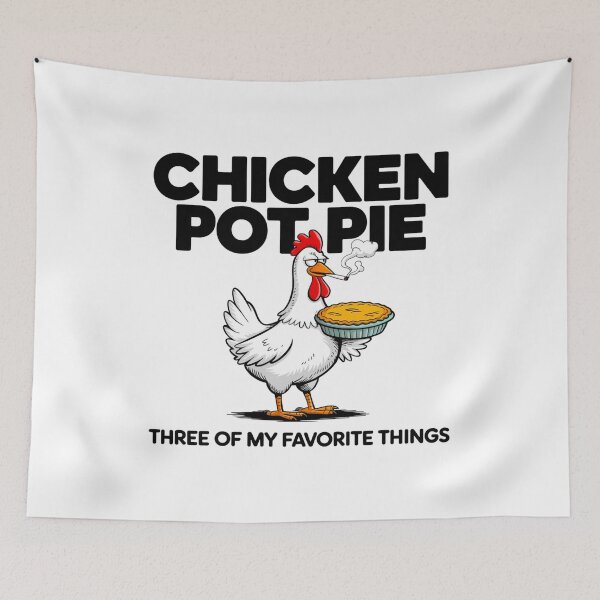 Item preview, Chicken pot pie, chicken, pot, funnyfits70, Humor, Funny, retro, vintages, funny quotes, animal humor, designed and sold by FunnyFits70.