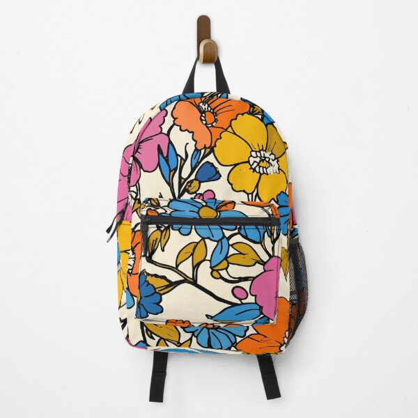 Item preview, Bold retro flowers designed and sold by cult-andromeda.
