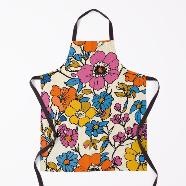 Item preview, Bold retro flowers designed and sold by cult-andromeda.