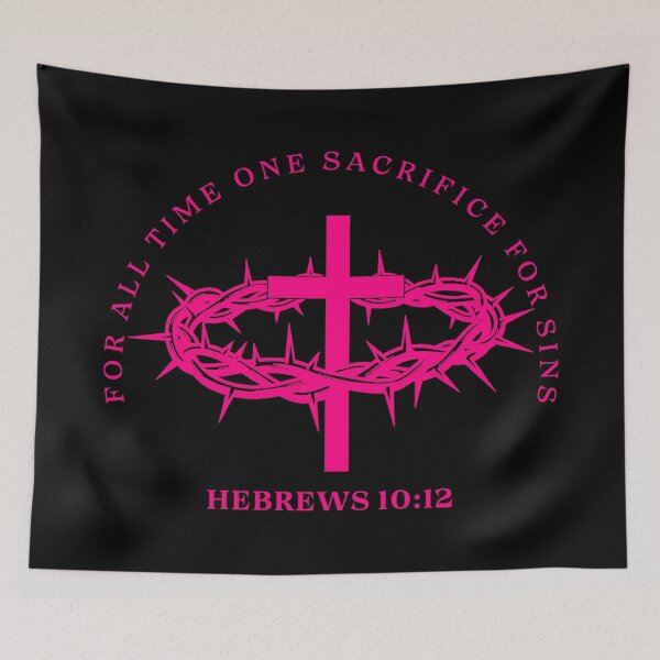 Item preview,  Hebrews 10:12 - bible quotes designed and sold by MoriaStore.