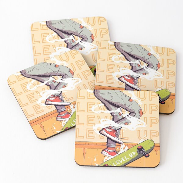 Item preview, Skateboarding Level Up Street Art designed and sold by Vicky021.