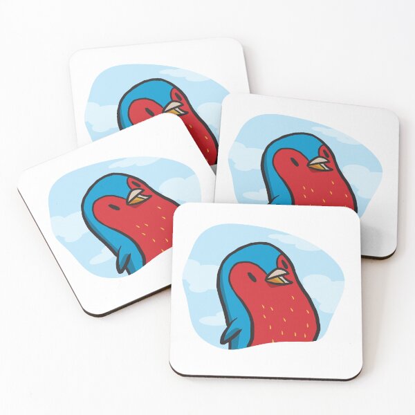 Item preview, Birdy Blue Red. B39 designed and sold by ParissiFriends.