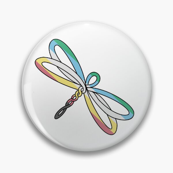Item preview, Pride Dragonfly Knot - Disability Pride designed and sold by cjo582.
