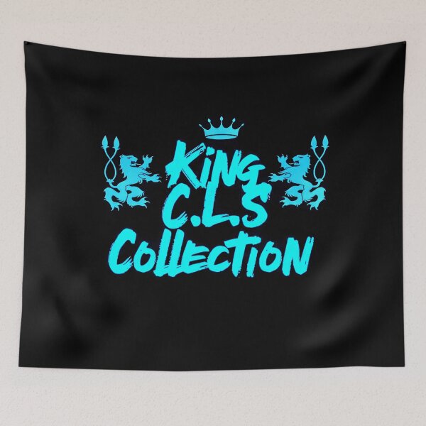 Item preview, King C.L.S King's Painted Font | Black | Paradise Blue | Capri Blue  designed and sold by Kingcls.