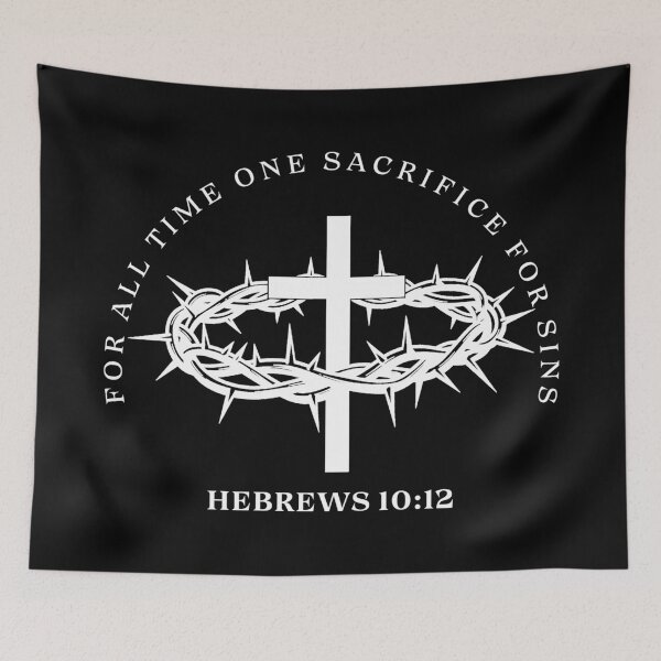Item preview, Hebrews 10:12 - christian faith designed and sold by MoriaStore.