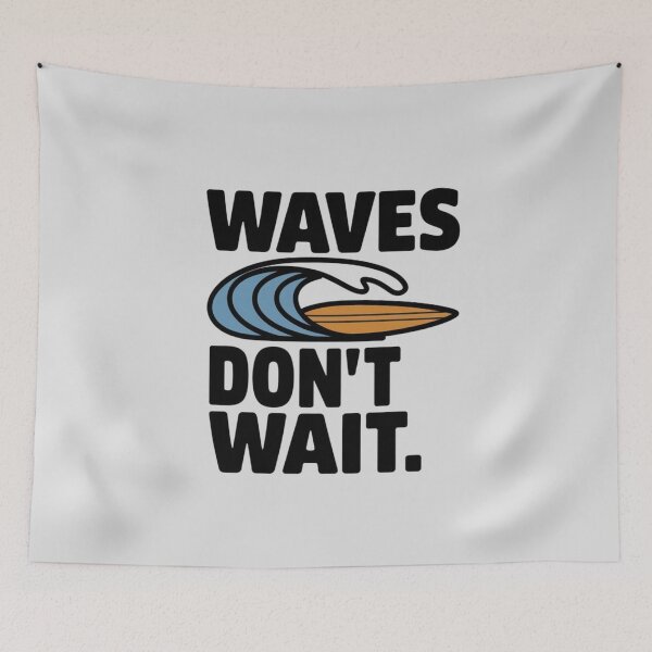 Item preview, Waves Don’t Wait – The Call of the Ocean designed and sold by FrenchTouch77.