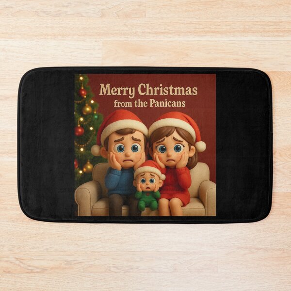 Item preview,  "Holiday Worries: Merry Christmas from the Panicans" designed and sold by MySheetMusicArt.