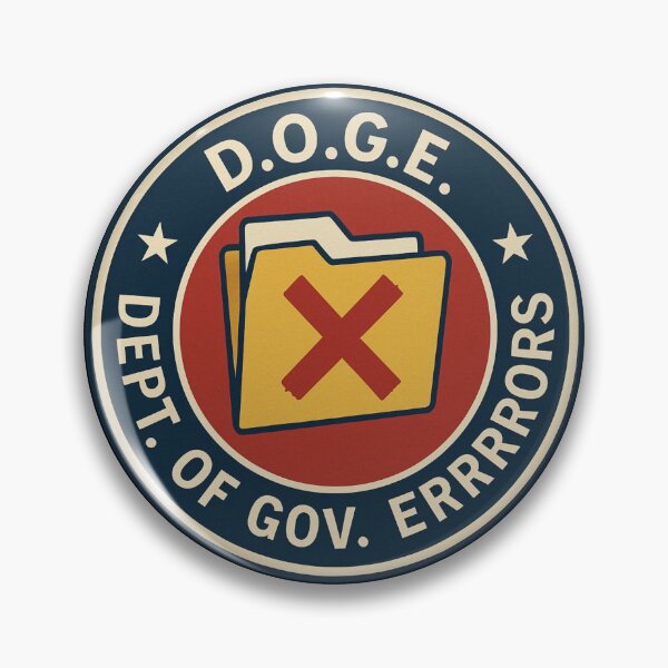 Item preview, D.O.G.E. Dept. of Gov. Errors Official Seal - Satirical Government Emblem Design designed and sold by Print On Demand HQ.