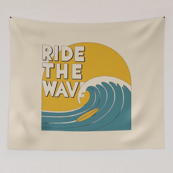 Item preview, Ride the Wave – Go with the flow designed and sold by FrenchTouch77.