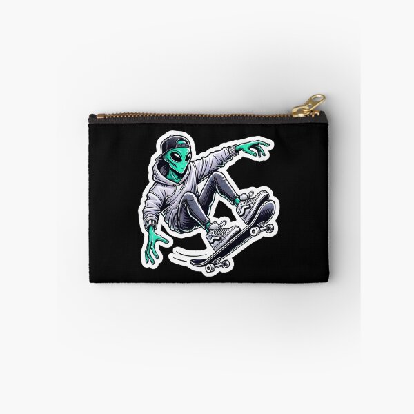 Item preview, Skateboarding Alien designed and sold by PinUpPizzazz.