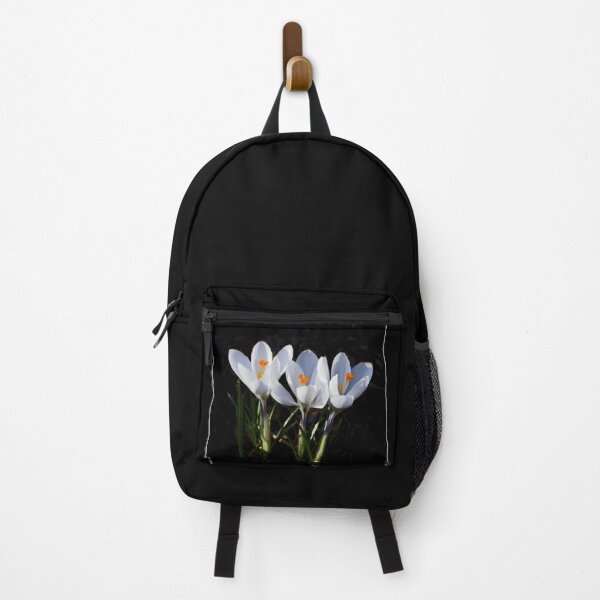 Item preview, Trio of white Crocuses closeup desigh designed and sold by Maryna Gumenyuk.