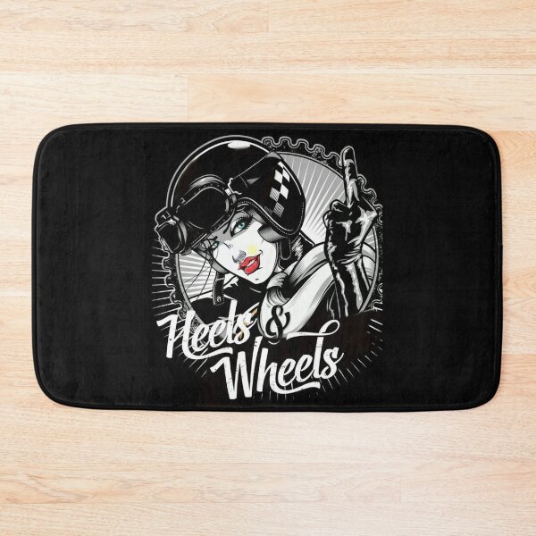 Item preview, Heels & Wheels - Retro Biker Girl Art with Attitude designed and sold by Vicky021.