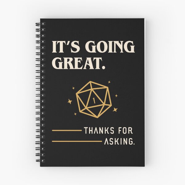 Item preview, Its Going Great Funny Critical Fail Tabletop RPG designed and sold by pixeptional.