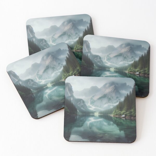 Item preview, Cloudy Sky Mountain River Lanscape  designed and sold by GraphicsClub.