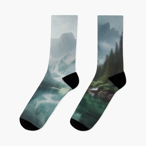 Item preview, Cloudy Sky Mountain River Lanscape  designed and sold by GraphicsClub.