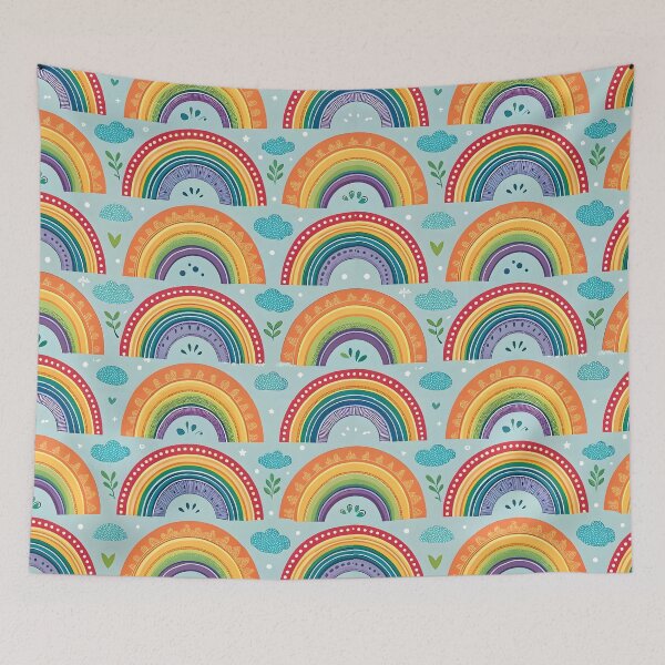 Item preview, Morden Rainbow pattern designed and sold by trendspatterns.