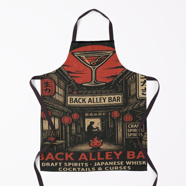 Item preview, Back Alley Bar – Vintage Japanese Cocktail Bar designed and sold by NeatAndSip.