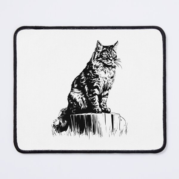 Item preview, Maine Coon Longhaired Cat Farm Housecat Furry Feline designed and sold by inkoutninja.