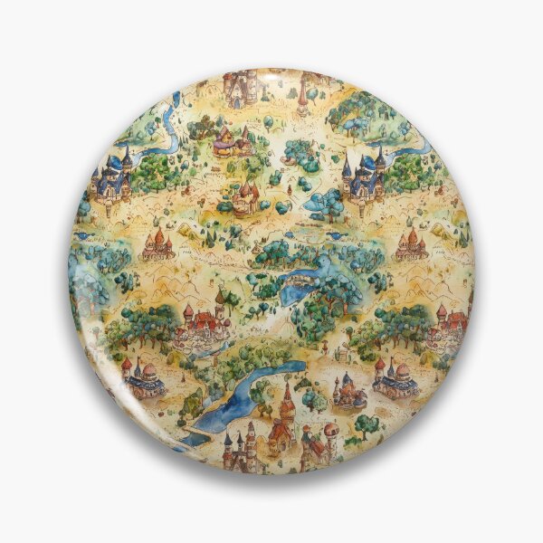 Item preview, Mystic Island Map Surrounded by Stormy Dark Waters designed and sold by Piotrek0001.