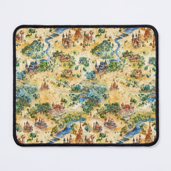 Item preview, Mystic Island Map Surrounded by Stormy Dark Waters designed and sold by Piotrek0001.