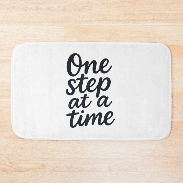 Item preview, One Step at a Time – Minimalist Handwritten Motivational Quote designed and sold by Dokak Shop.
