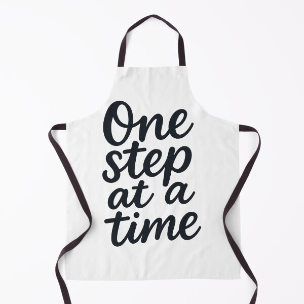 Item preview, One Step at a Time – Minimalist Handwritten Motivational Quote designed and sold by Dokak Shop.