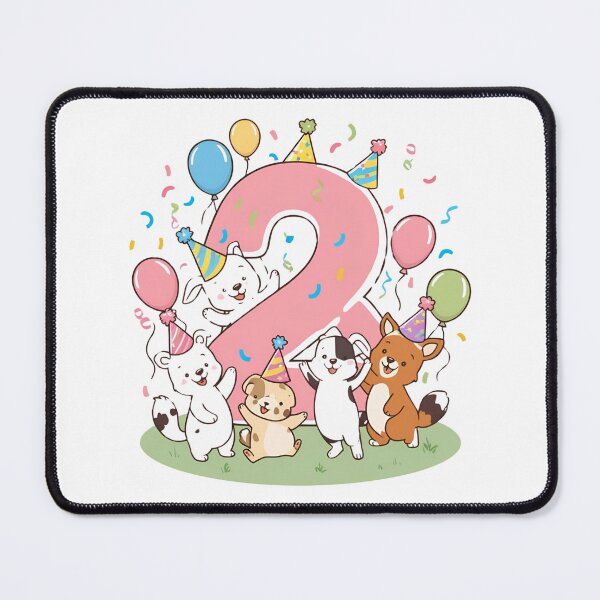 Item preview, 2nd Birthday Party Animal Design – Cute Celebration Art for Toddlers and Kids designed and sold by PromptYou.