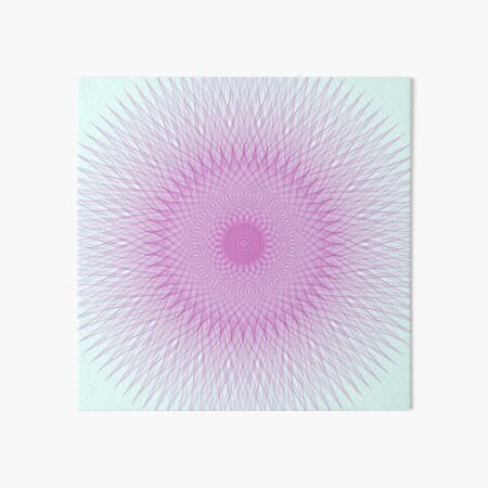 Abstract Mandala 108 Art Board Print
