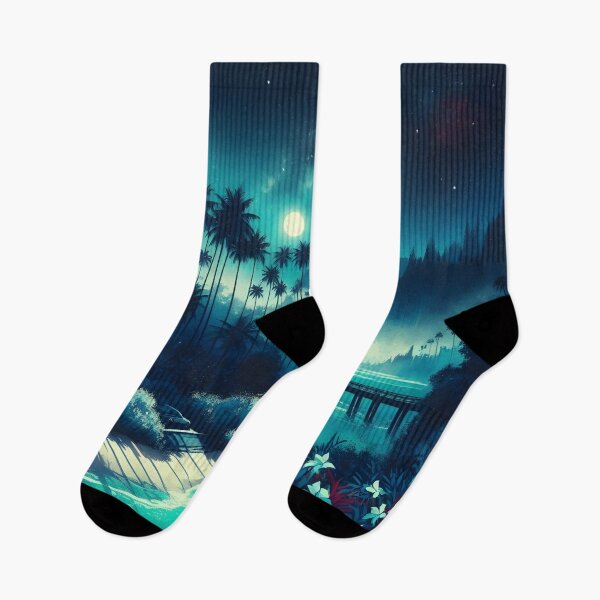 Item preview, Tropical Island at night designed and sold by GraphicsClub.