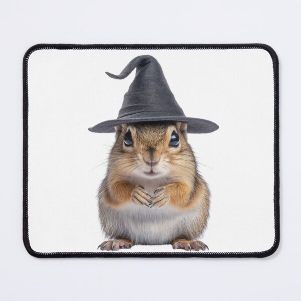 Item preview, Chipmunk Wearing Halloween Witch Hat designed and sold by LazyOwlStore.