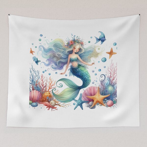 Item preview, Coral Dreams Mermaid designed and sold by TeetasticBtque.