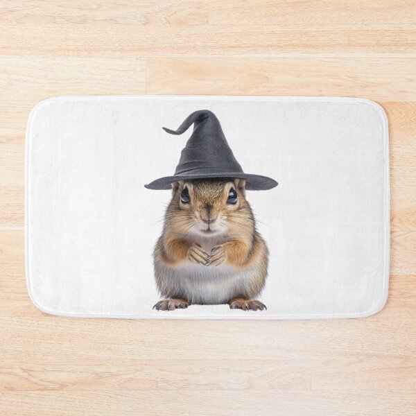 Item preview, Chipmunk Wearing Halloween Witch Hat designed and sold by LazyOwlStore.