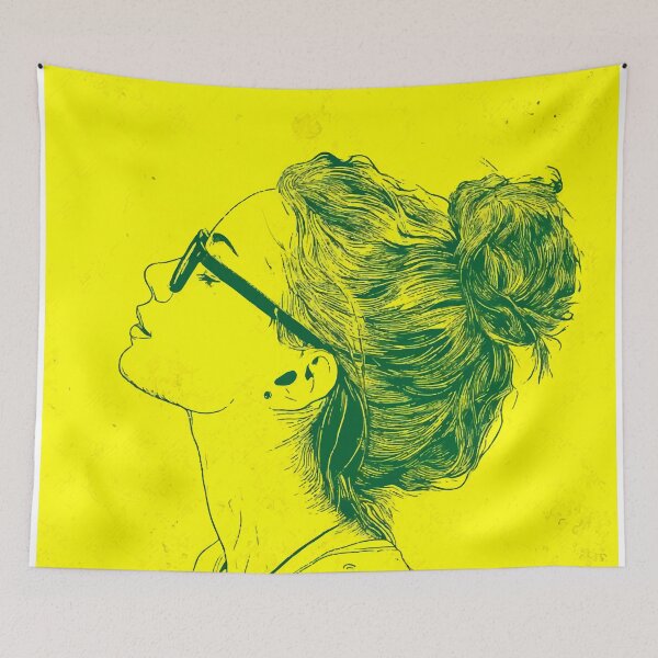 Item preview, Elegant Woman's Profile – Olive Oil Art Style designed and sold by Moss and Moon Studio.