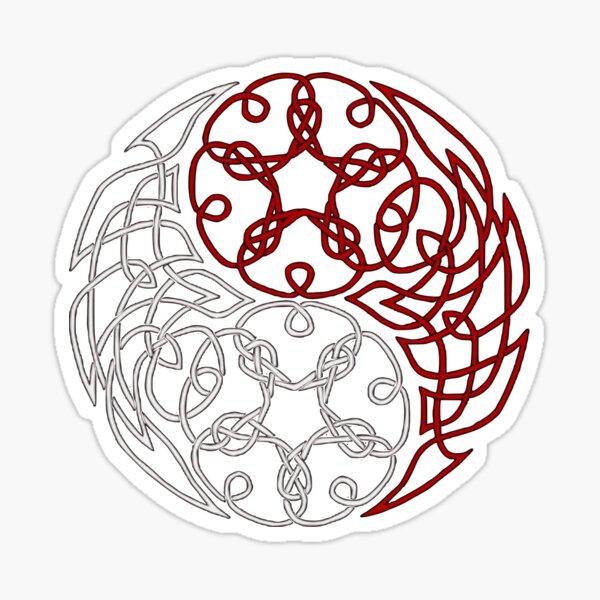 Artikel-Vorschau von Keltische Yin-Yang Tudor-Rosen, designt und verkauft von ChaosCrafter.