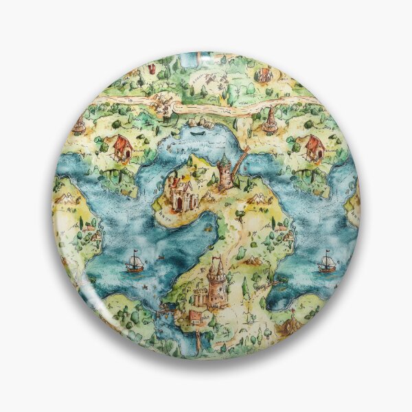 Item preview, Mythical Island World with Castles and Waterfalls designed and sold by Piotrek0001.