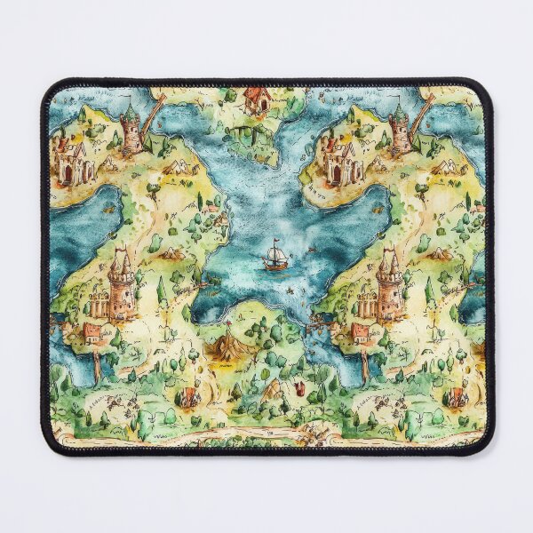 Item preview, Mythical Island World with Castles and Waterfalls designed and sold by Piotrek0001.